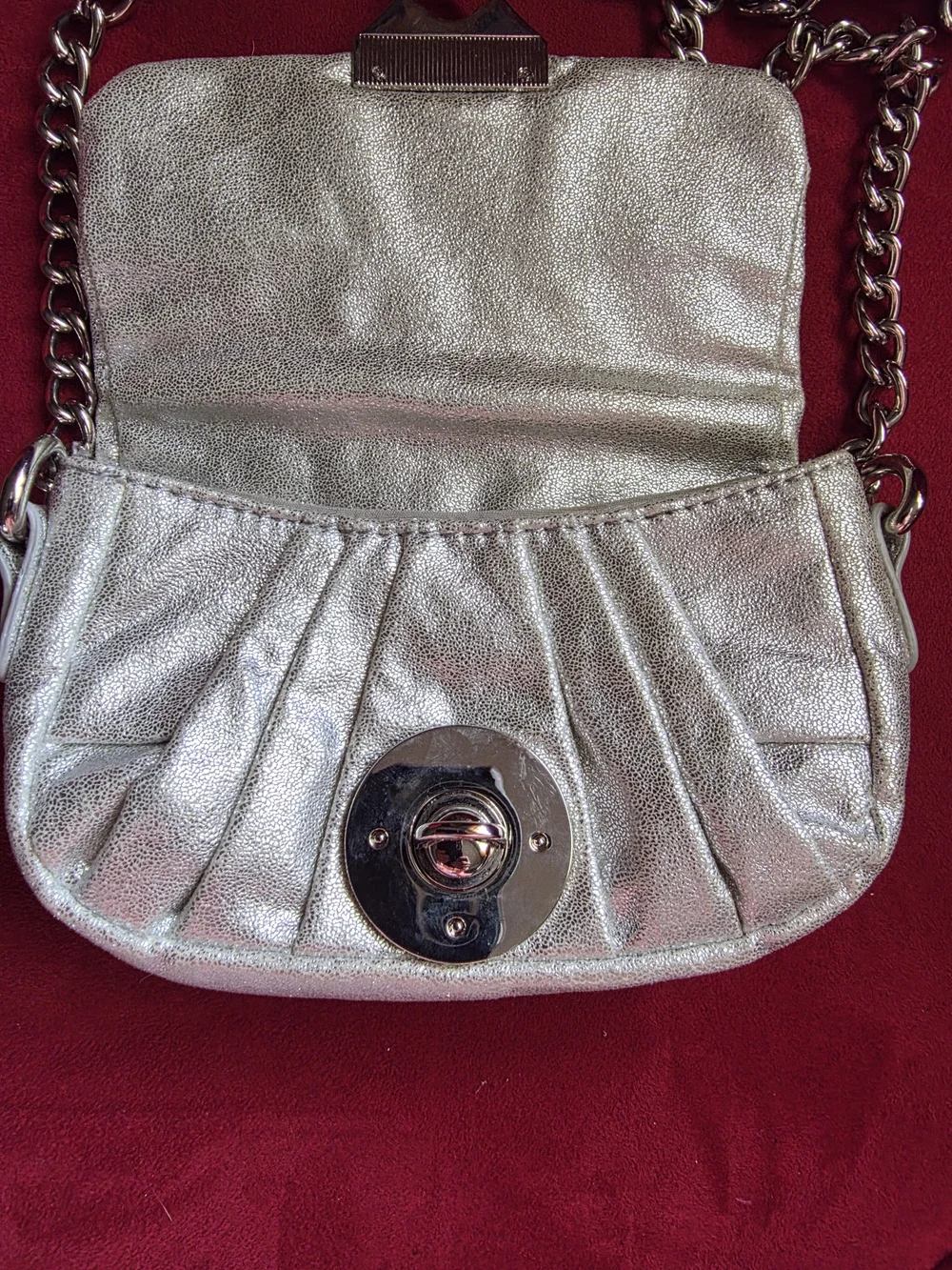 Apt. 9 Champagne Metallic Rhinestone Chain Crossbody
